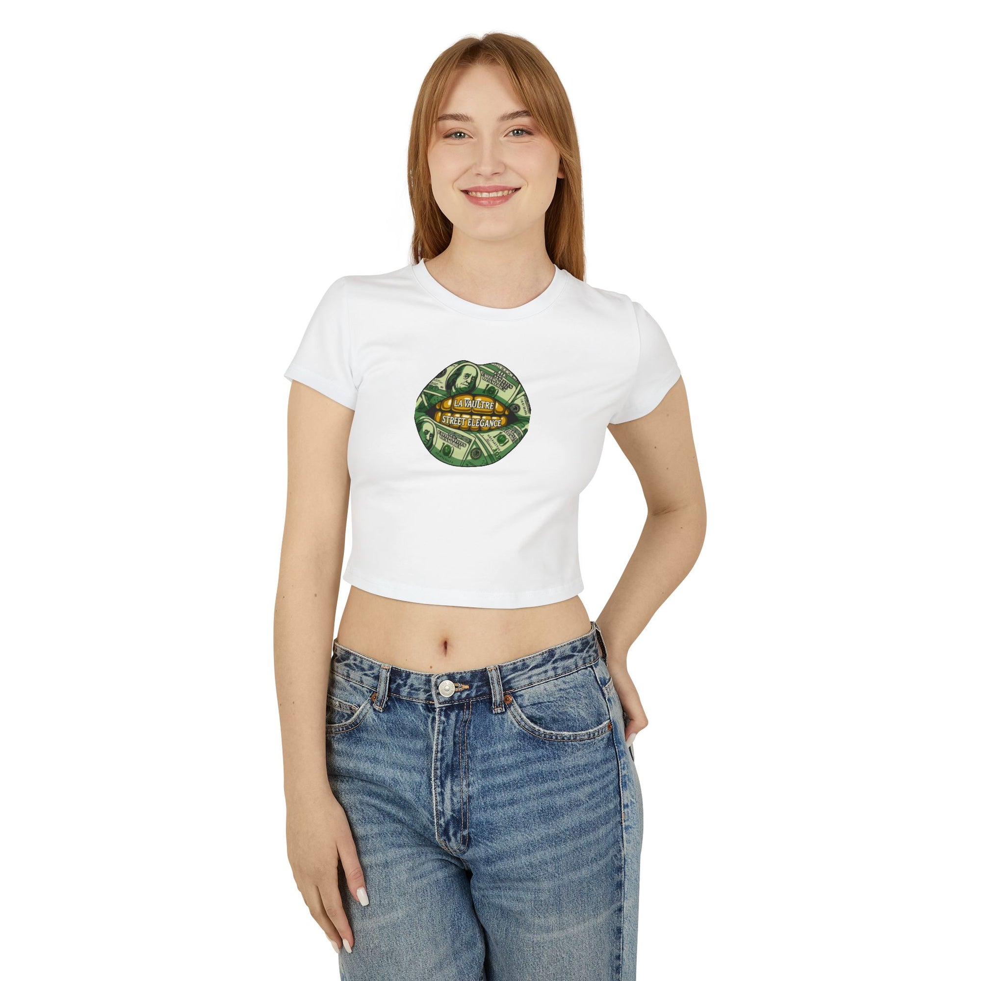 La Vaultre Women's Money Mouth Crop Top