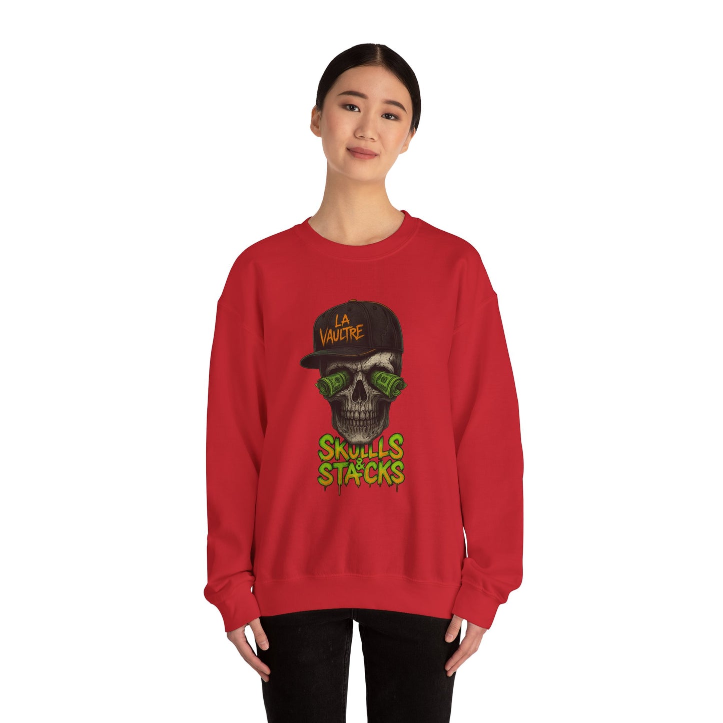 La Vaultre Skulls & Stacks Crewneck - La Vaultre