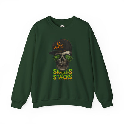 La Vaultre Skulls & Stacks Crewneck - La Vaultre