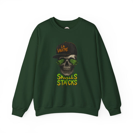 La Vaultre Skulls & Stacks Crewneck - La Vaultre