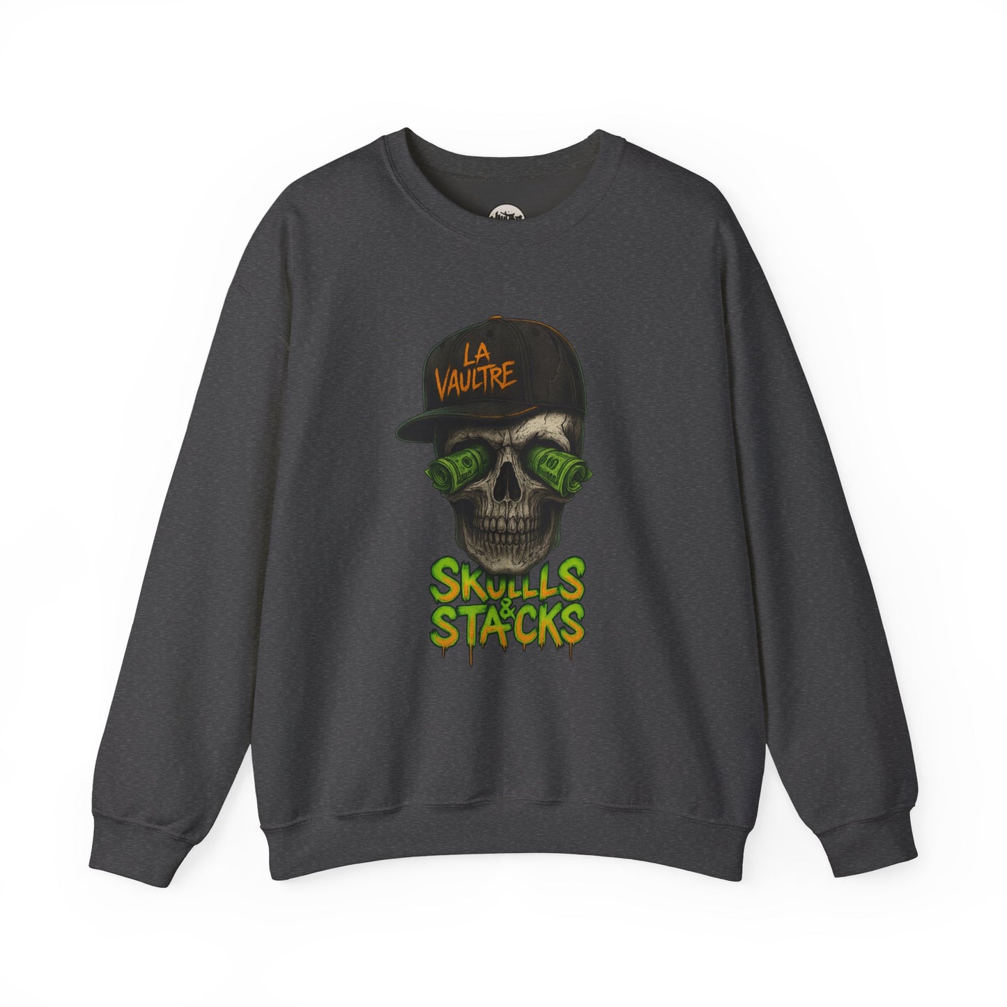La Vaultre Skulls & Stacks Crewneck - La Vaultre