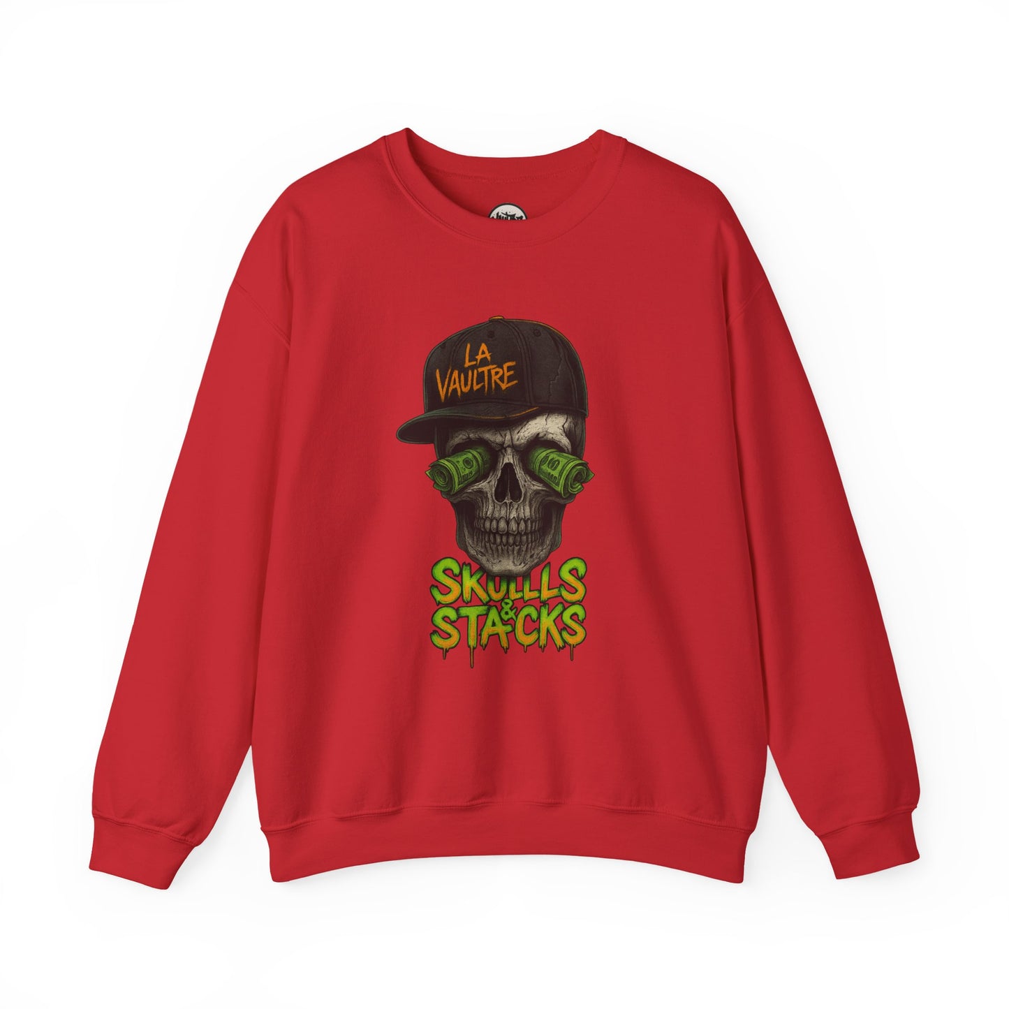 La Vaultre Skulls & Stacks Crewneck - La Vaultre