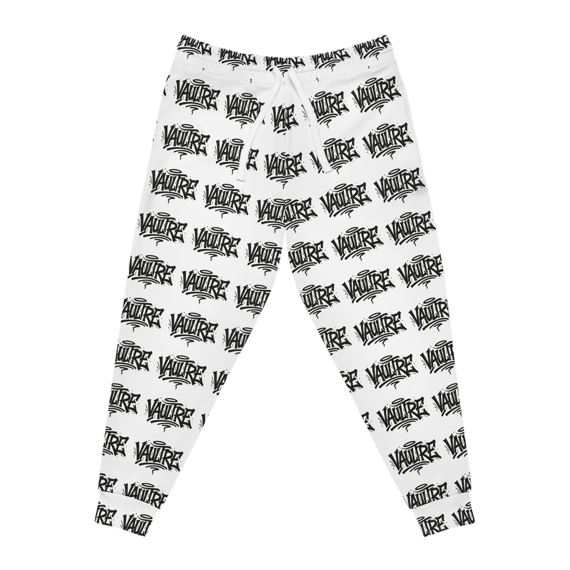 La Vault Script Joggers White