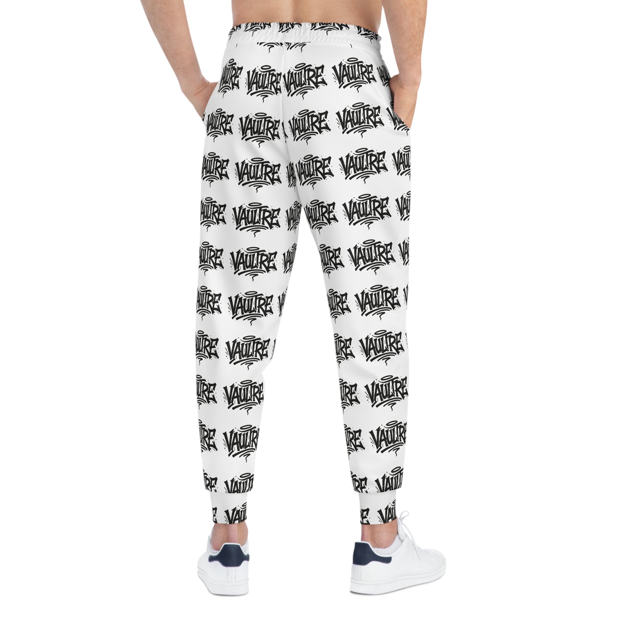 La Vault Script Joggers White
