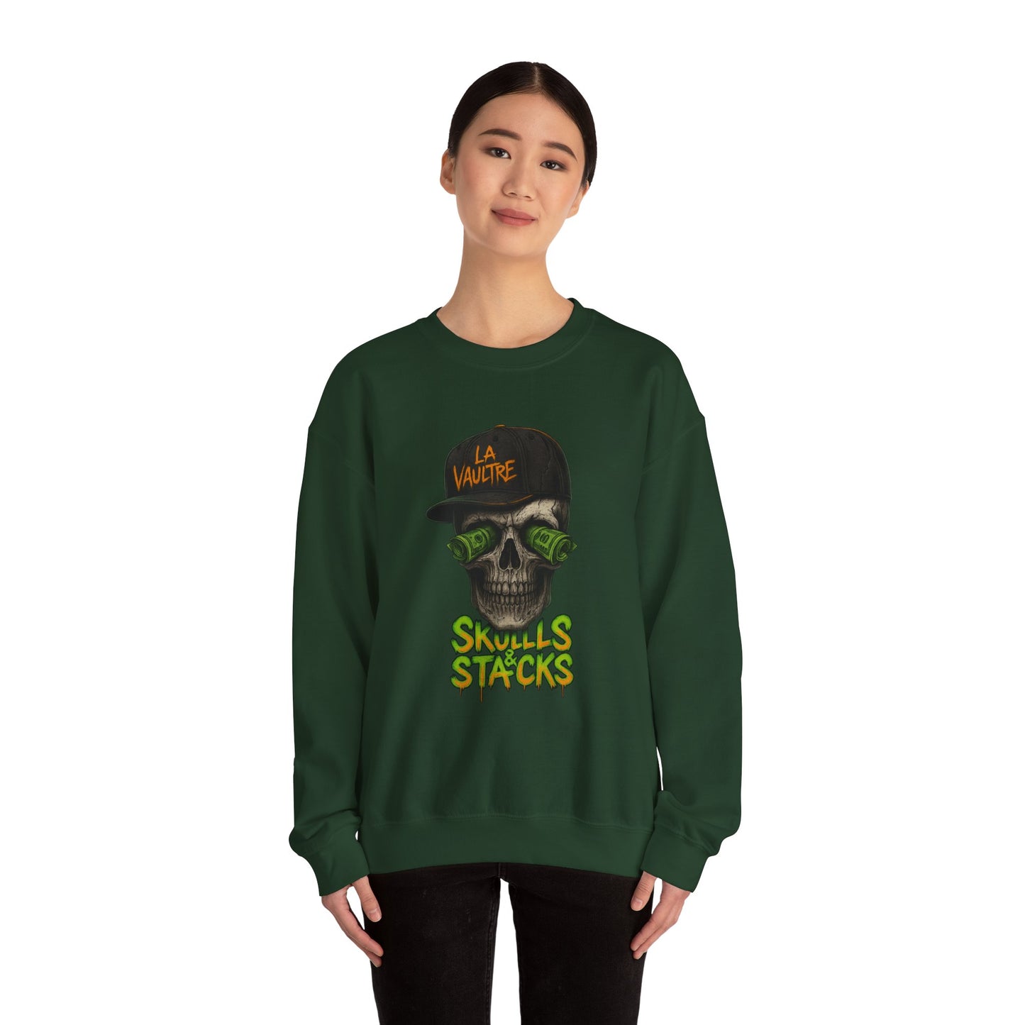 La Vaultre Skulls & Stacks Crewneck - La Vaultre