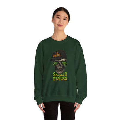 La Vaultre Skulls & Stacks Crewneck - La Vaultre