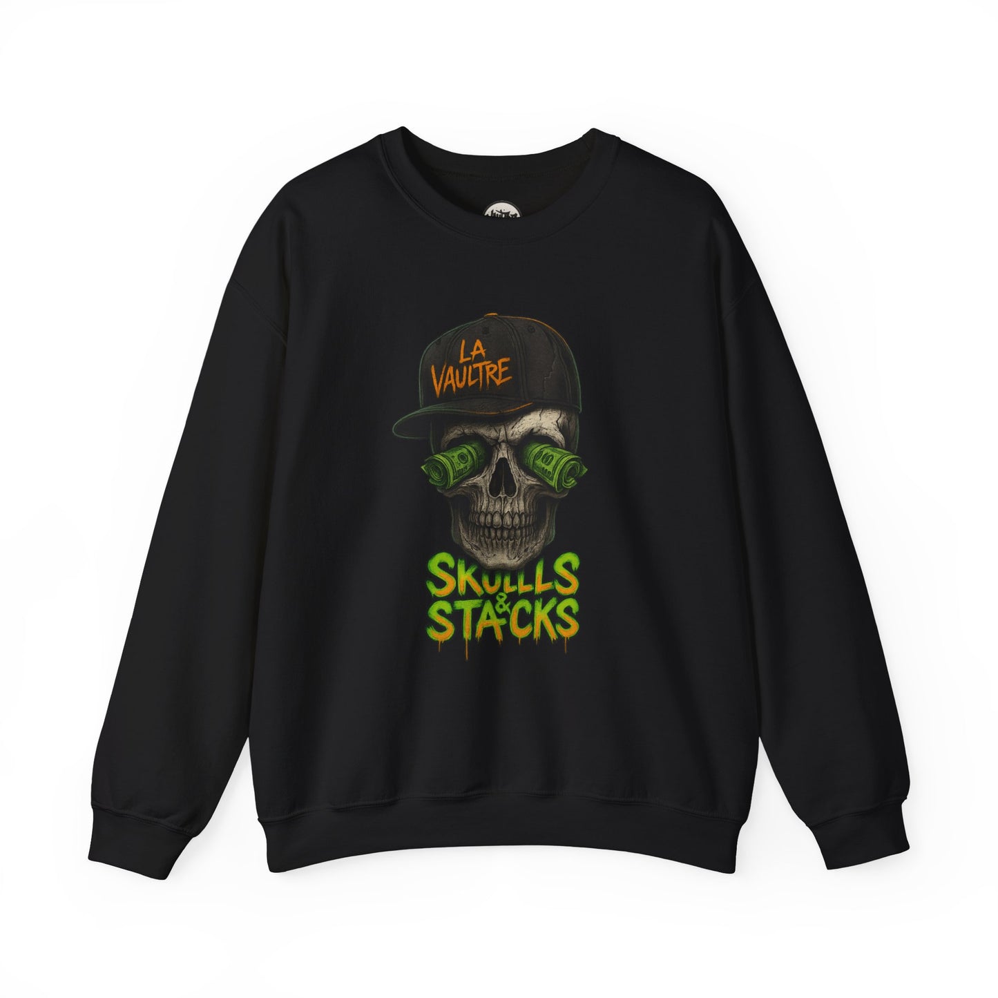 La Vaultre Skulls & Stacks Crewneck - La Vaultre