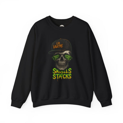 La Vaultre Skulls & Stacks Crewneck - La Vaultre