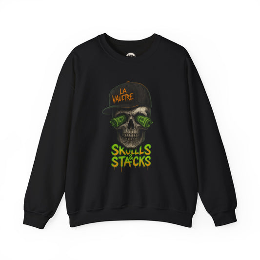 La Vaultre Skulls & Stacks Crewneck - La Vaultre