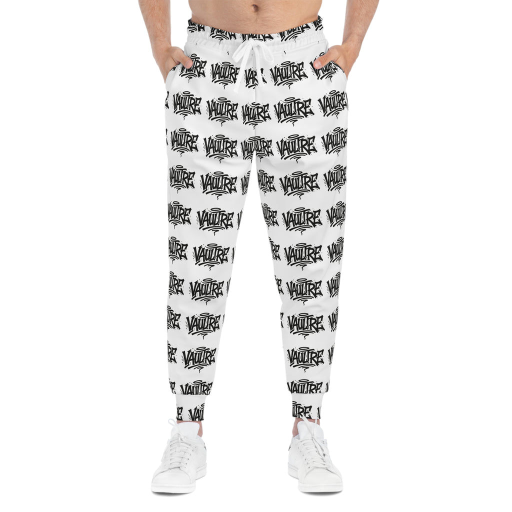 La Vault Script Joggers White