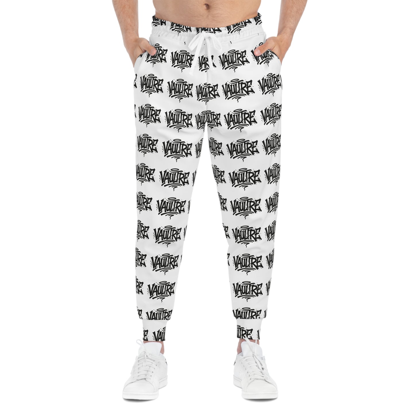 La Vault Script Joggers White - La Vaultre