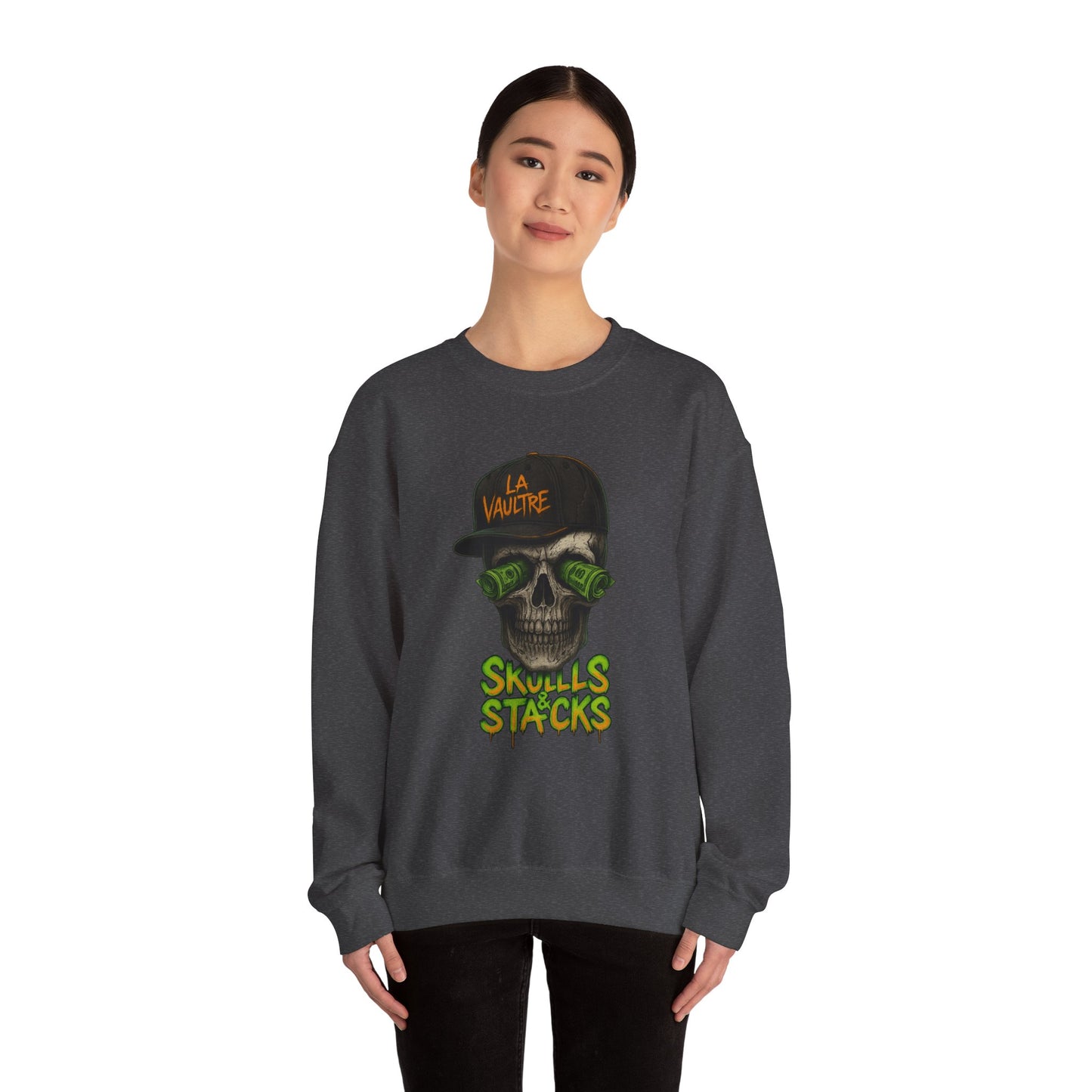 La Vaultre Skulls & Stacks Crewneck - La Vaultre