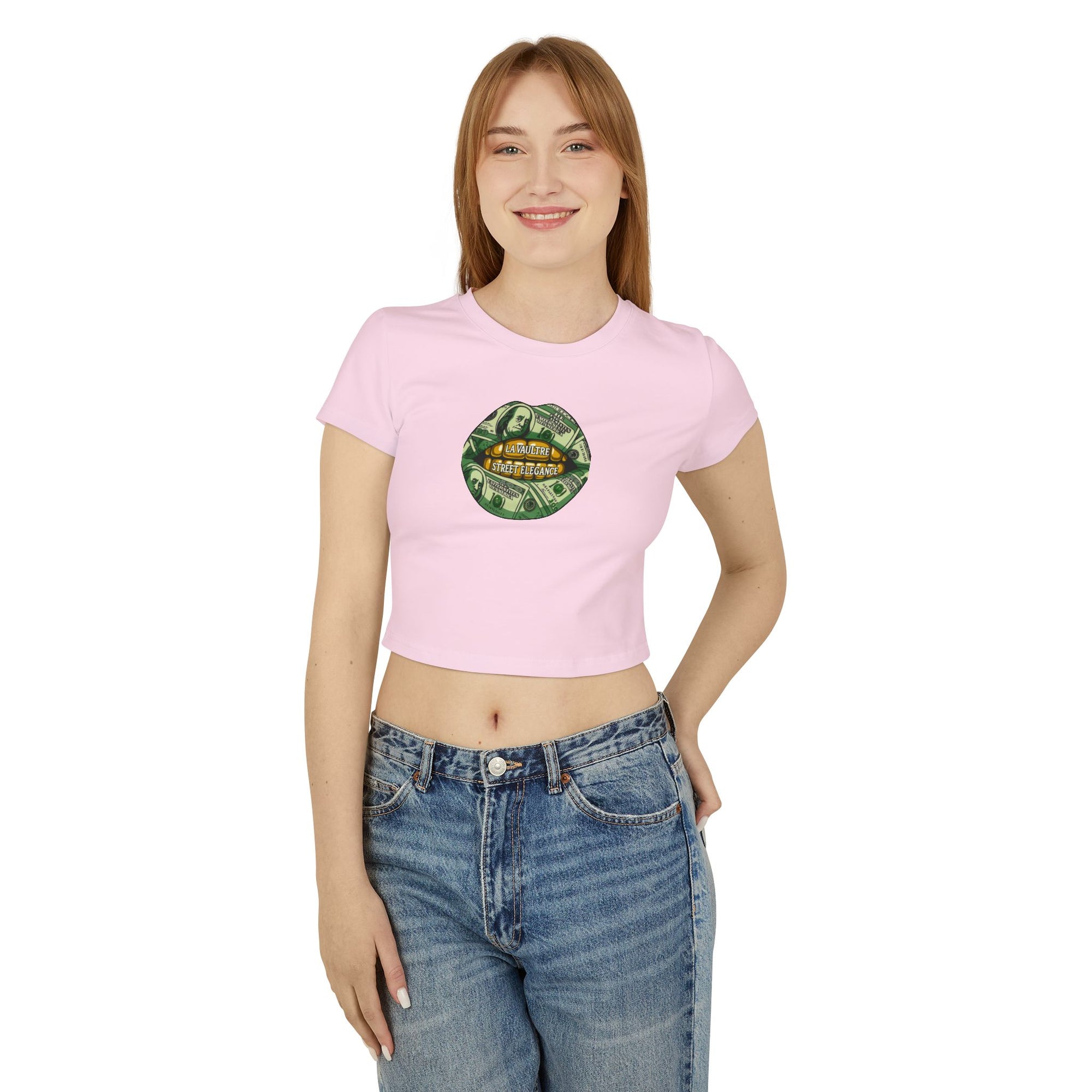 La Vaultre Women's Money Mouth Crop Top