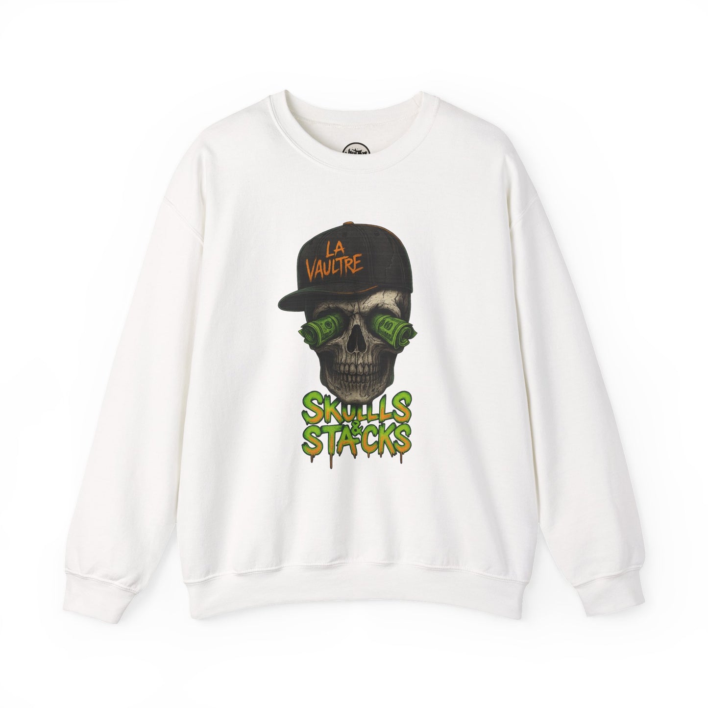 La Vaultre Skulls & Stacks Crewneck - La Vaultre