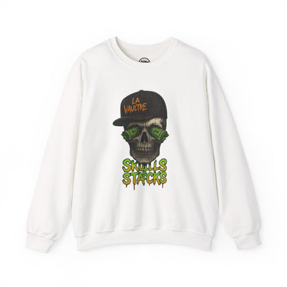 La Vaultre Skulls & Stacks Crewneck - La Vaultre