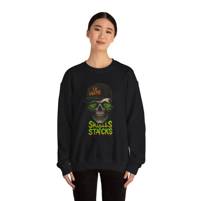 La Vaultre Skulls & Stacks Crewneck - La Vaultre
